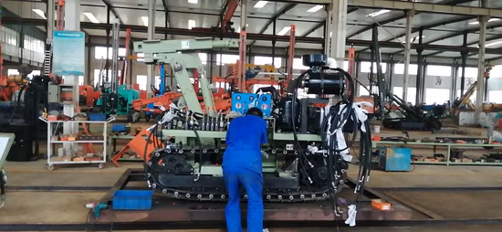 Forage automatique de surface de carrières de mines dynamitant l'installation de forage de rupture de roche DTH D100ya2