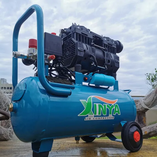 Xinya 220 V 50 Hz/60 Hz 4 pôles 0,55 kw 0,75 kw 1,1 kw 1,5 kw 2,2 kw compresseur d'air portable silencieux sans huile
