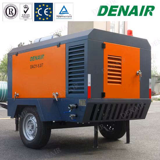 Compresseur d'air portatif à vis à moteur rotatif à double vis