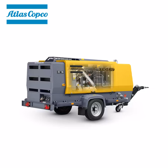 Compresseur d'air mobile portable Atlas Copco (10 m3/min 10,3 bars 12 bars XATS156C XAHS166C)