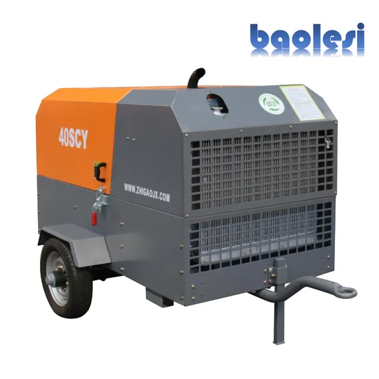 Applications pour l'ingénierie, les carrières, la construction et les mines de charbon Compresseurs à vis portables diesel